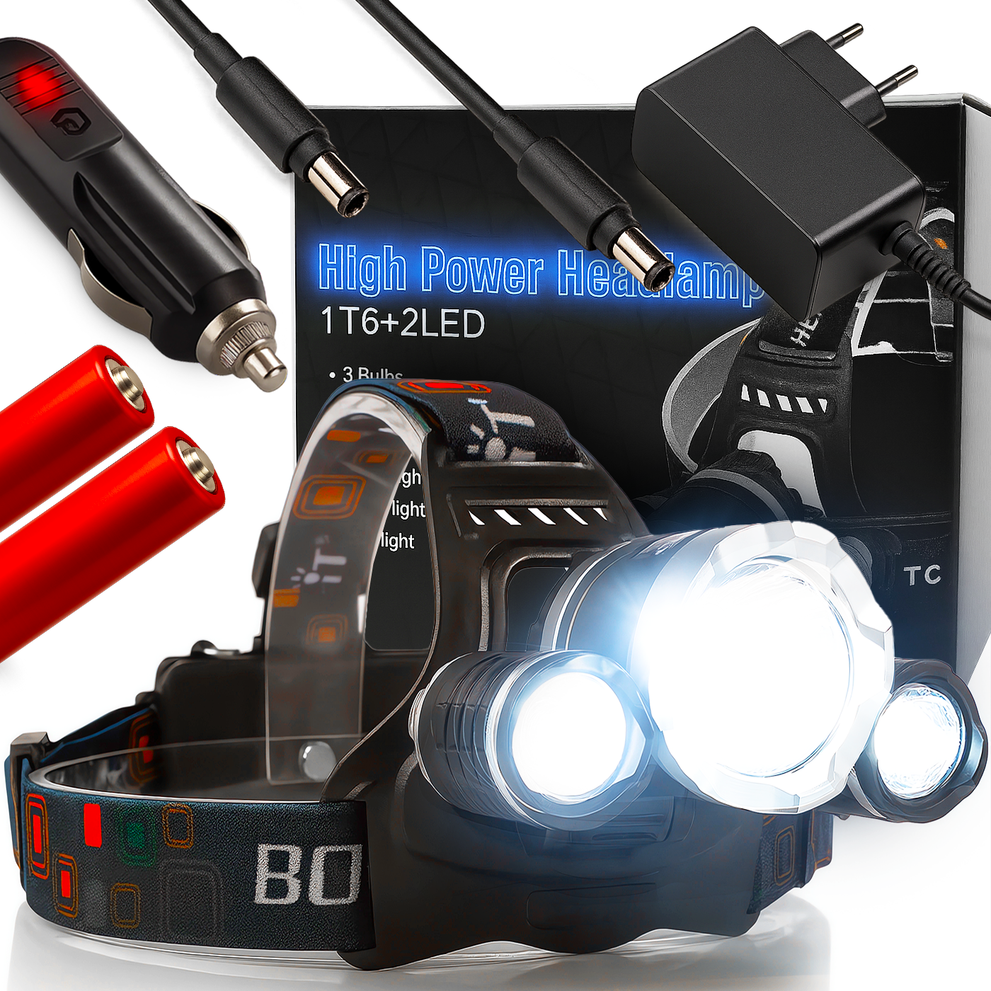 LATARKA CZOŁOWA 3 LED CREE XM-L T16