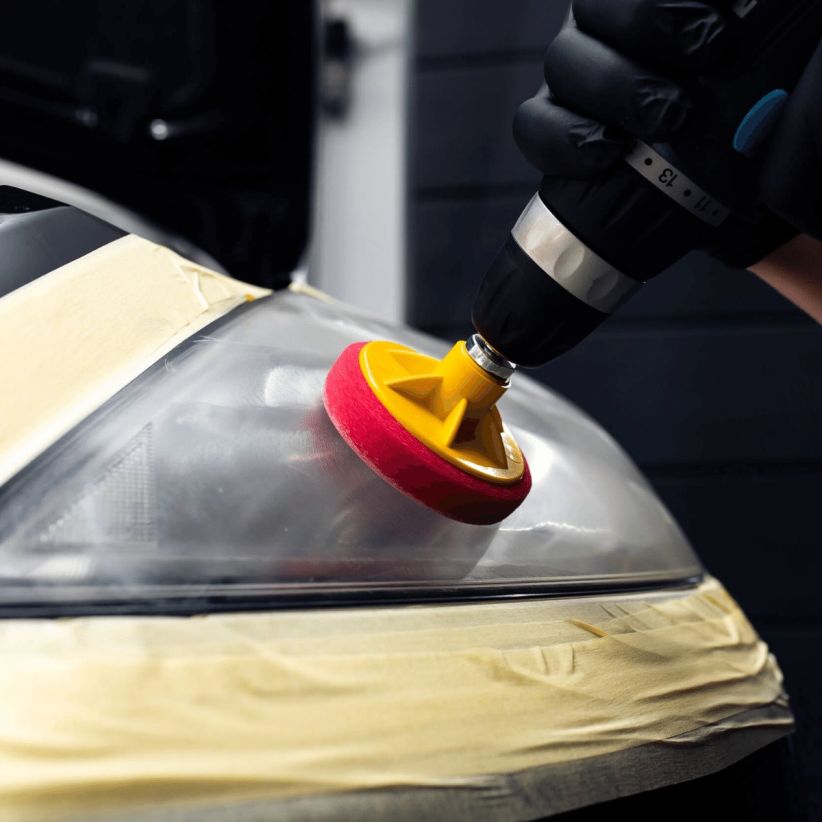 K2 ZESTAW LAMP DOCTOR PASTA DO LAMP + PAD GĄBKA POLEROWANIE REGENERACJA APLI