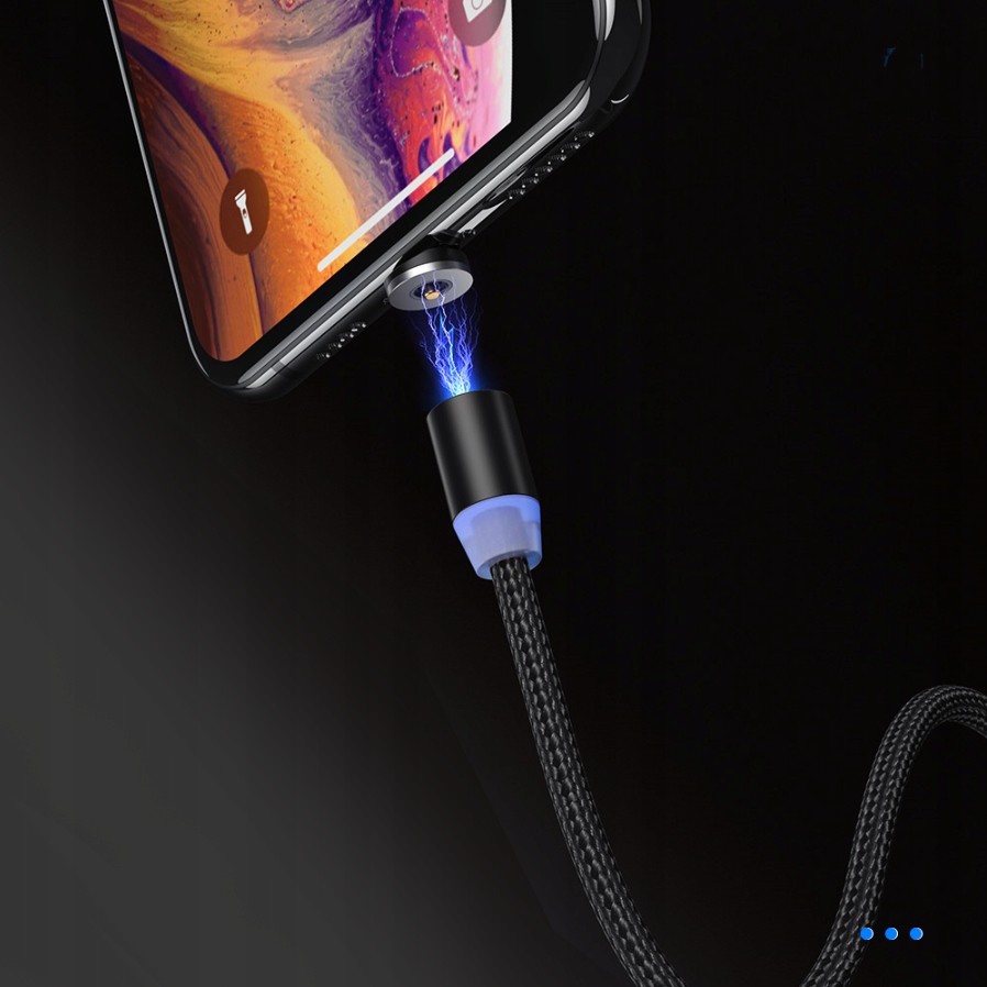 KABEL MAGNETYCZNY 3w1 MICRO TYP-C do IPHONE USB-C