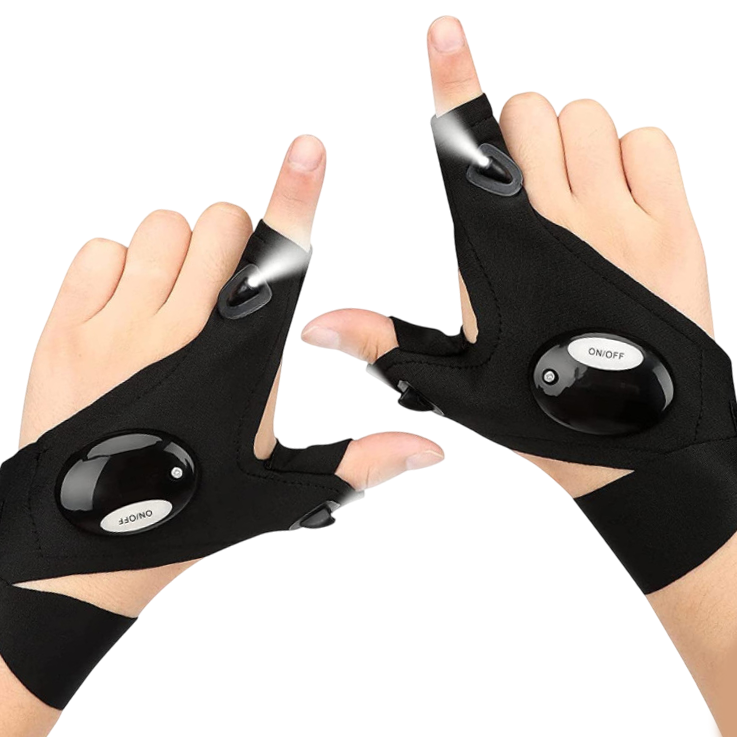 Klucz Teleskopowy Do Kół Podnośnik Lewarek Trapez Rękawiczki Z Latarką LED