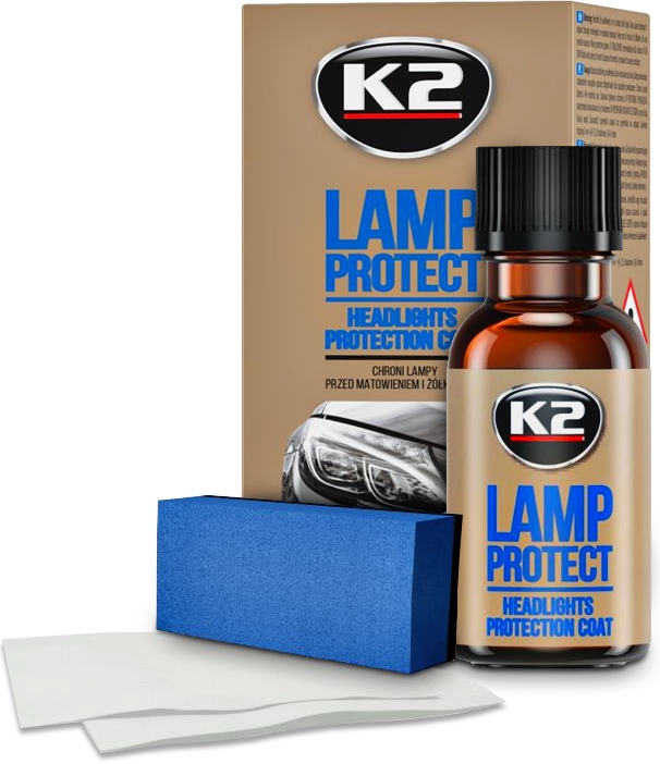 K2 LAMP PROTECT POWŁOKA OCHRONNA DO LAMP POWŁOKA APLIKATOR CHUSTECZKA