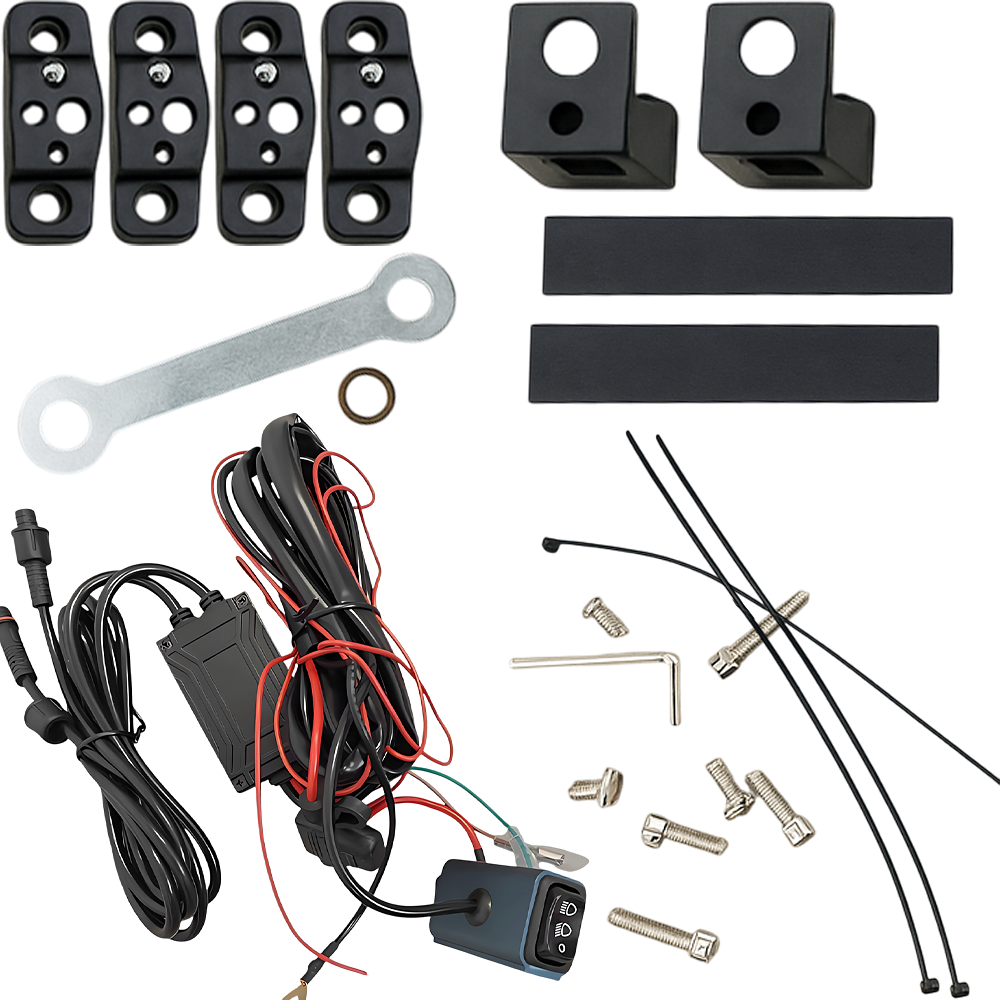 LAMPY MOTOCYKLOWE KRÓTKIE DŁUGIE HALOGENY DO MOTOCYKLA QUADÓW OFF ROADU