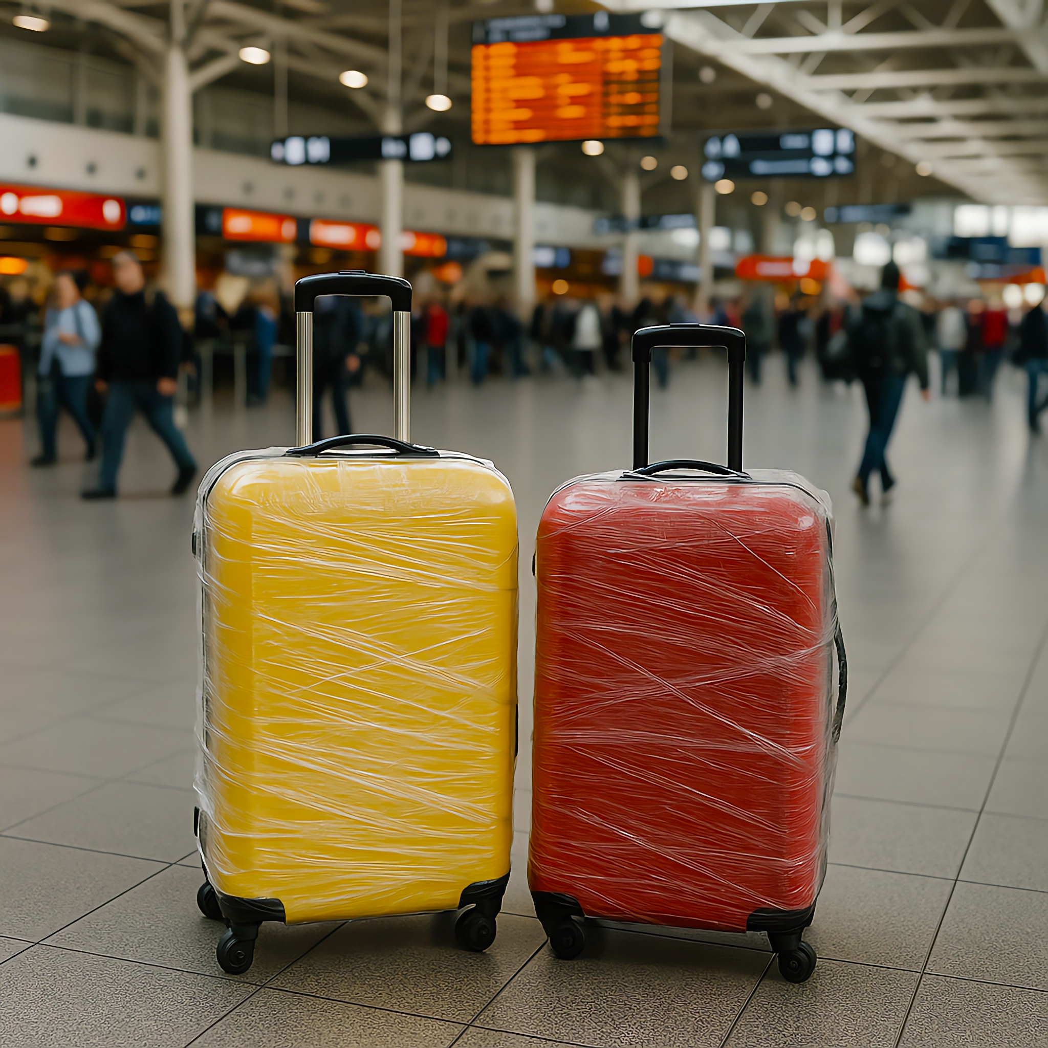 POKROWIEC OCHRONNY NA ŚREDNIĄ WALIZKĘ PODRÓŻNĄ ETUI BAGAŻ PRZEŹROCZYSTY