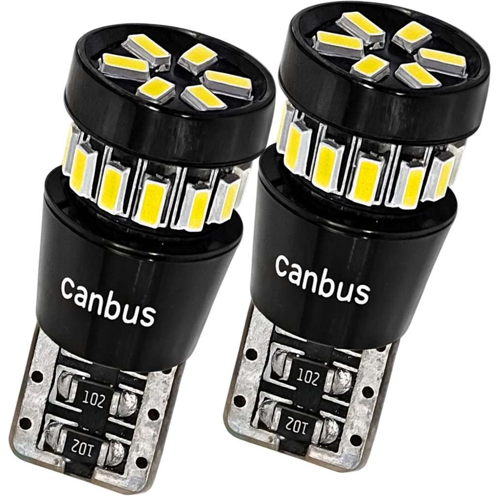 2X ŻARÓWKI W5W 18 LED SMD CANBUS T10 POSTOJÓWKA MOCNE BIAŁE ŚWIATŁO