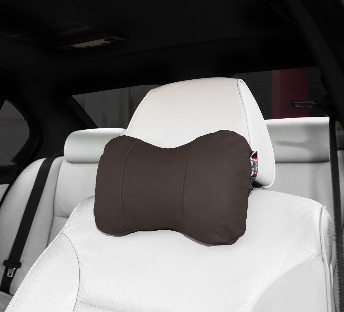 PODUSZKA NA ZAGŁÓWEK BRĄZOWA