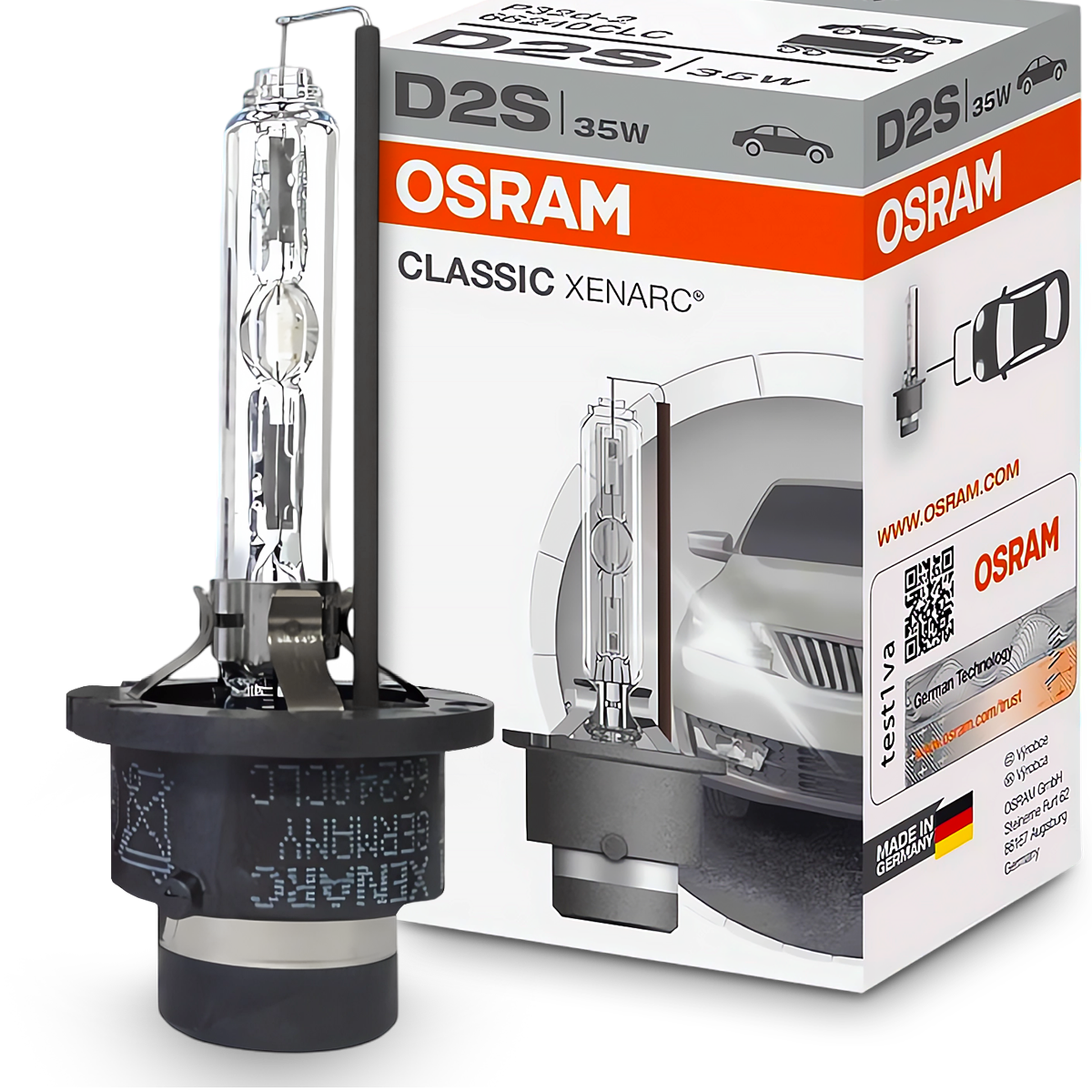 D2S OSRAM Classic Xenarc Żarnik Xenon Żarniki Palnik Ksenon Oryginalny OEM