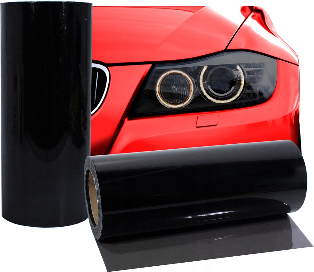 FOLIA DO LAMP 0,3 X 0,5M - CZARNY POŁYSK