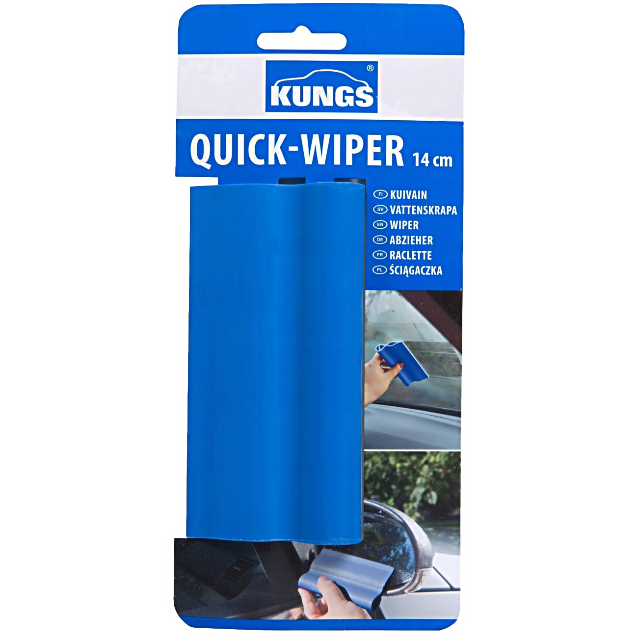 SKROBACZKA DO SZYB KUNGS ŚCIĄGACZKA DO WODY PARY 2X MIKROFIBRA ODMRAŻACZ