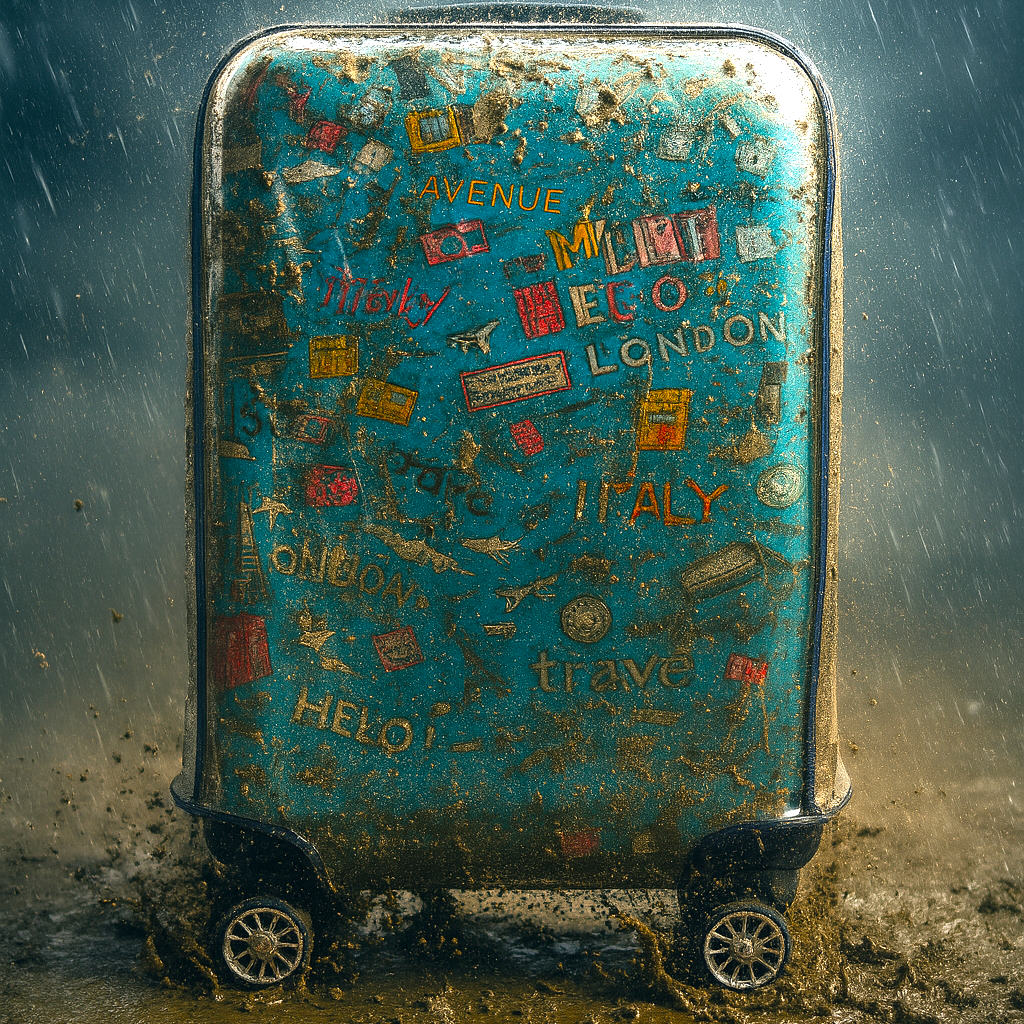 POKROWIEC OCHRONNY NA ŚREDNIĄ WALIZKĘ PODRÓŻNĄ ETUI BAGAŻ PRZEŹROCZYSTY