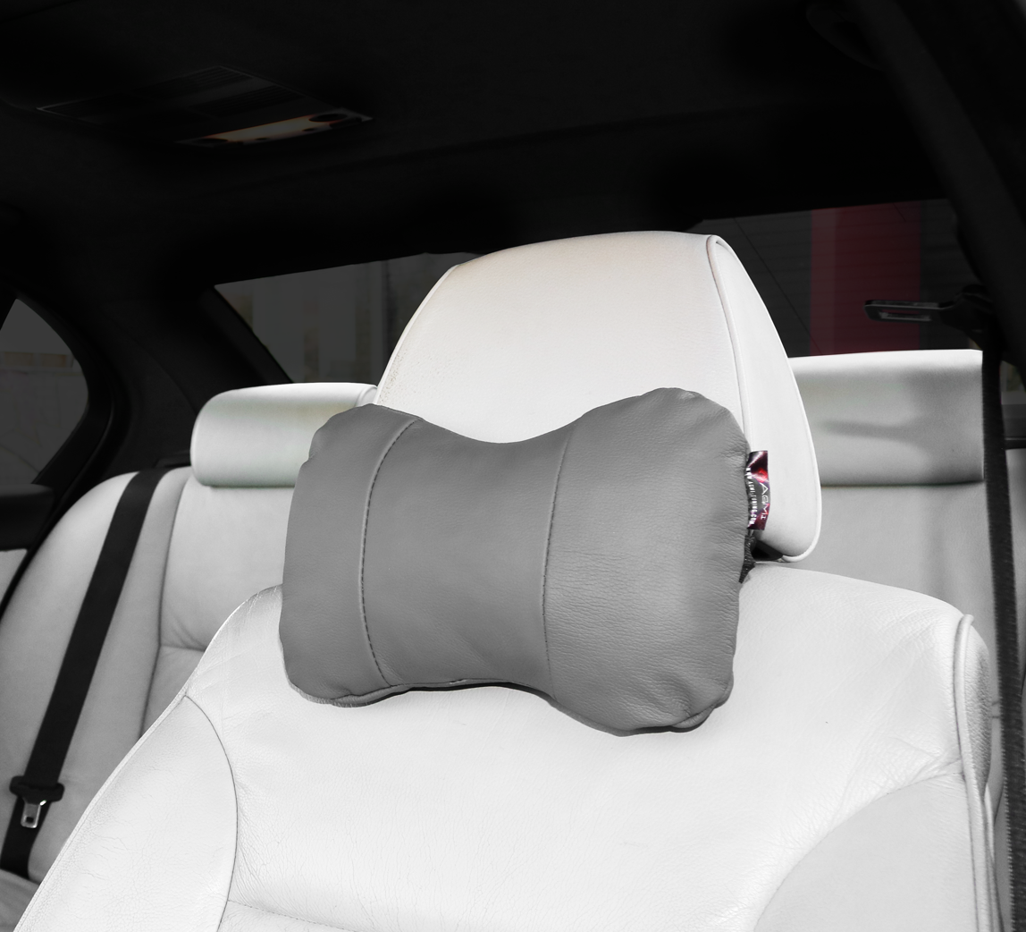 PODUSZKA NA ZAGŁÓWEK SZARA