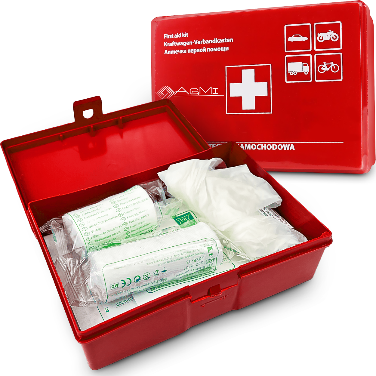 ZESTAW GAŚNICA 1KG MANOMETR APTECZKA AS6 KAMIZELKA TRÓJKĄT TORBA ORGAZNIER