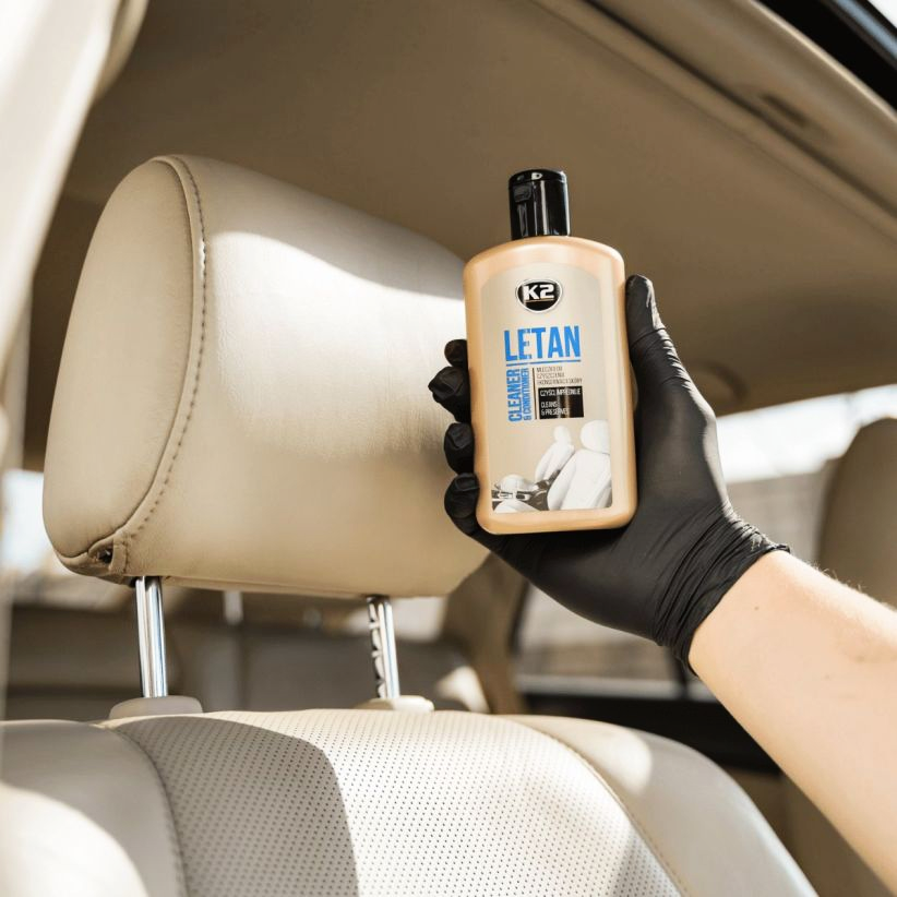 K2 LETAN ZESTAW DO CZYSZCZENIA REGENERACJI I KONSERWACJI SKÓRY + APLIKATOR