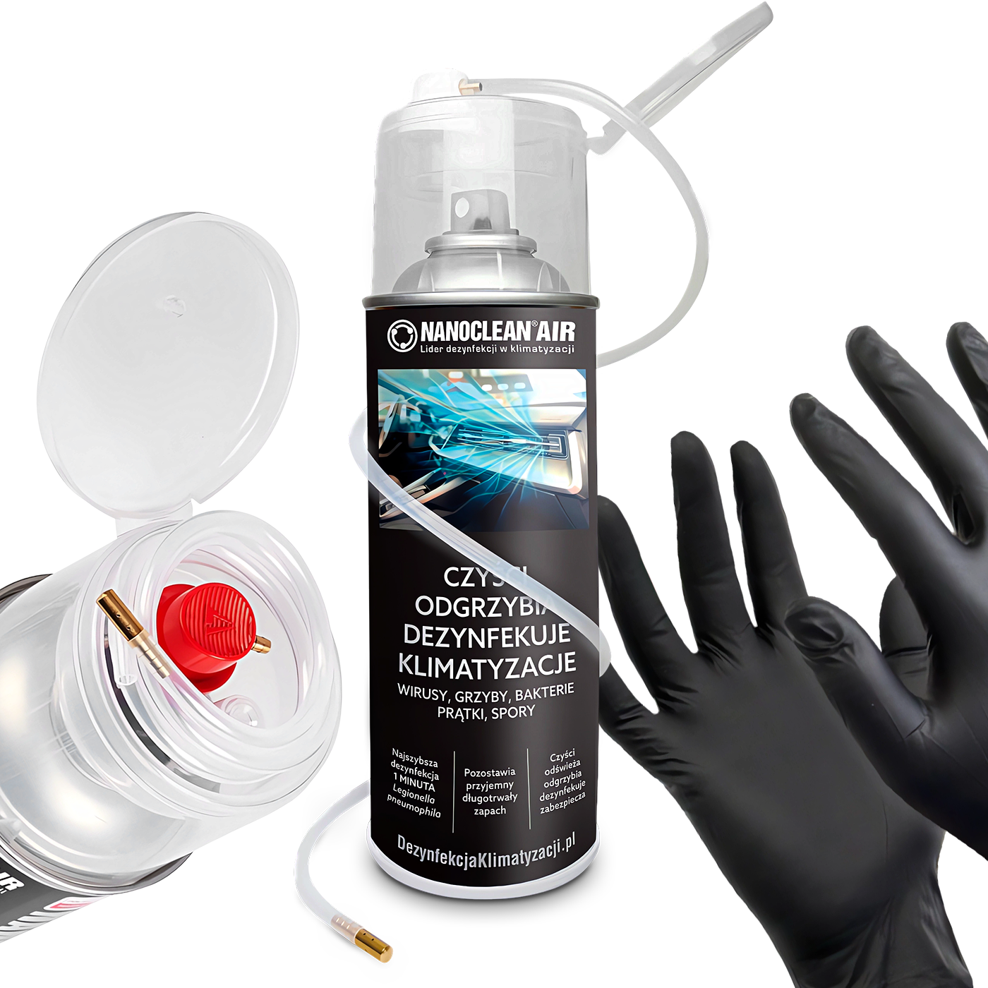 NANOCLEAN 400ML DO CZYSZCZENIA ODGRZYBIANIA KLIMATYZACJI BIOBÓJCZY ATEST