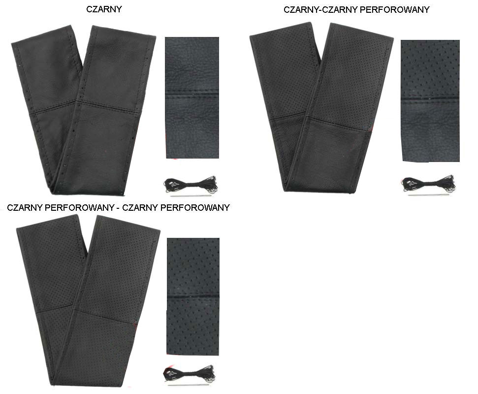 POKROWIEC NA KIEROWNICE ZE SKÓRY BUS VAN SUV TIR