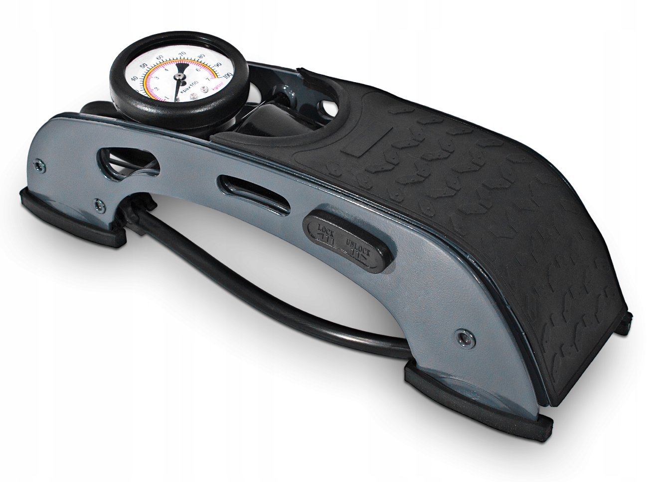 POMPKA NOŻNA SAMOCHODOWA ROWEROWA Z MANOMETREM