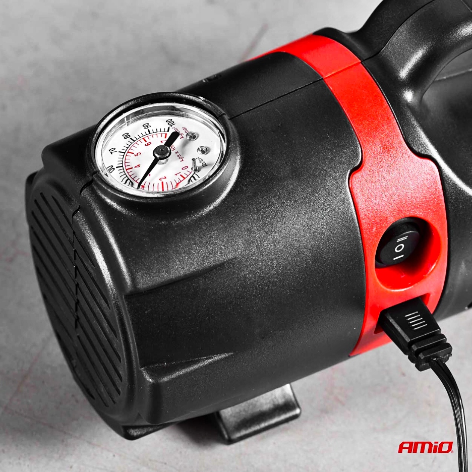 KOMPRESOR SAMOCHODOWY 12V + 230V SPRĘŻARKA DO KÓŁ