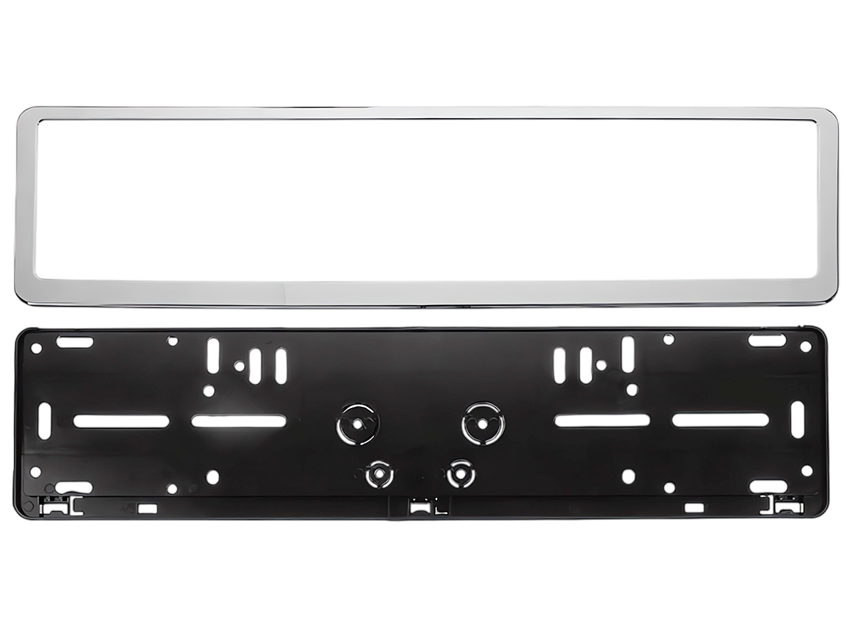 2xRAMKI POD TABLICĘ REJESTRACYJNĄ GALWANIZOWANE KOMPLET RAMEK DO TABLIC