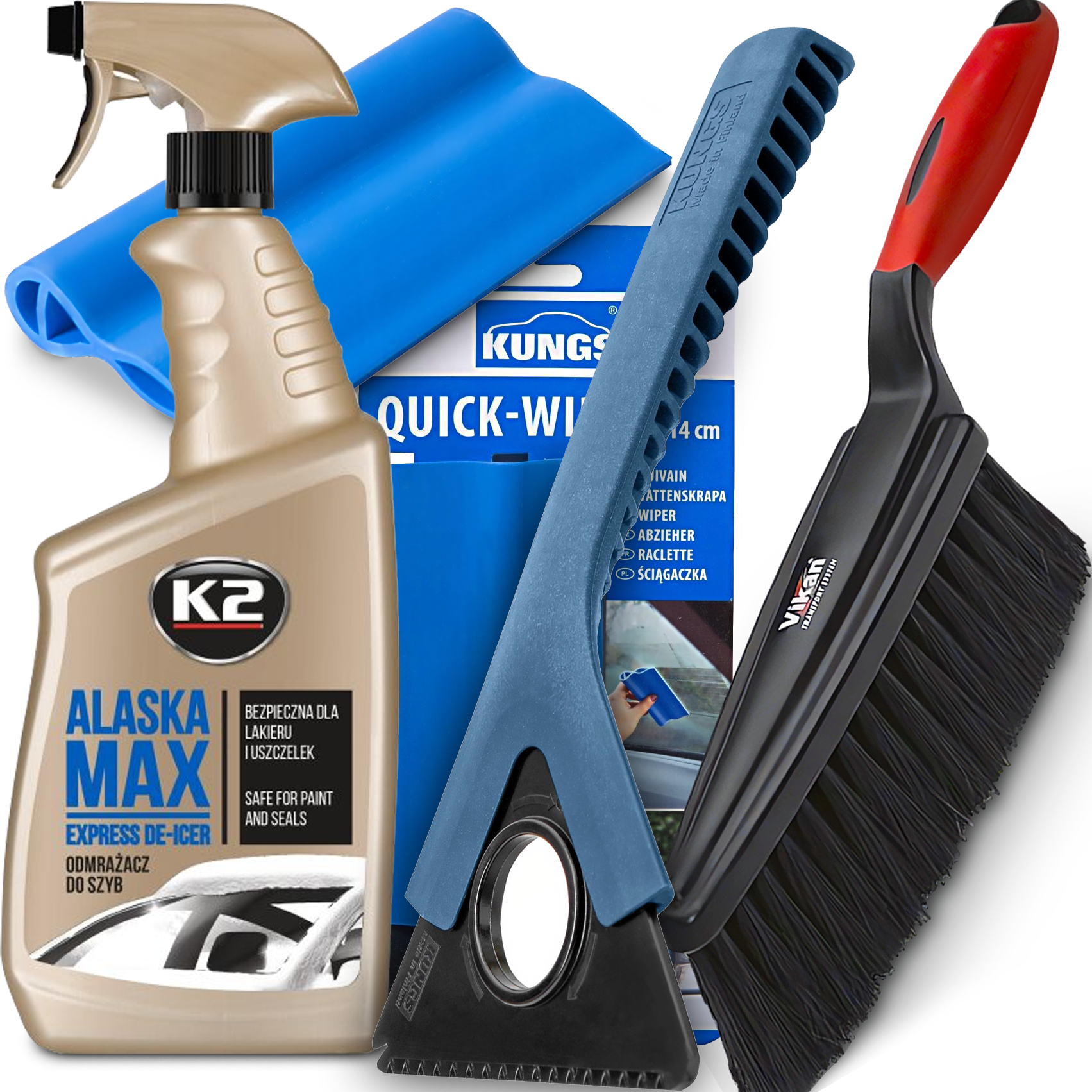 Skrobaczka Do Szyb Ściągaczka Pary Odmrażacz K2 Szczotka Do Śniegu