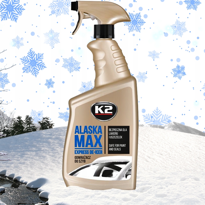 K2 ALASKA ODMRAŻACZ DO SZYB -70C ATOMIZER 700ml MOCNY DO LODU SZRONU