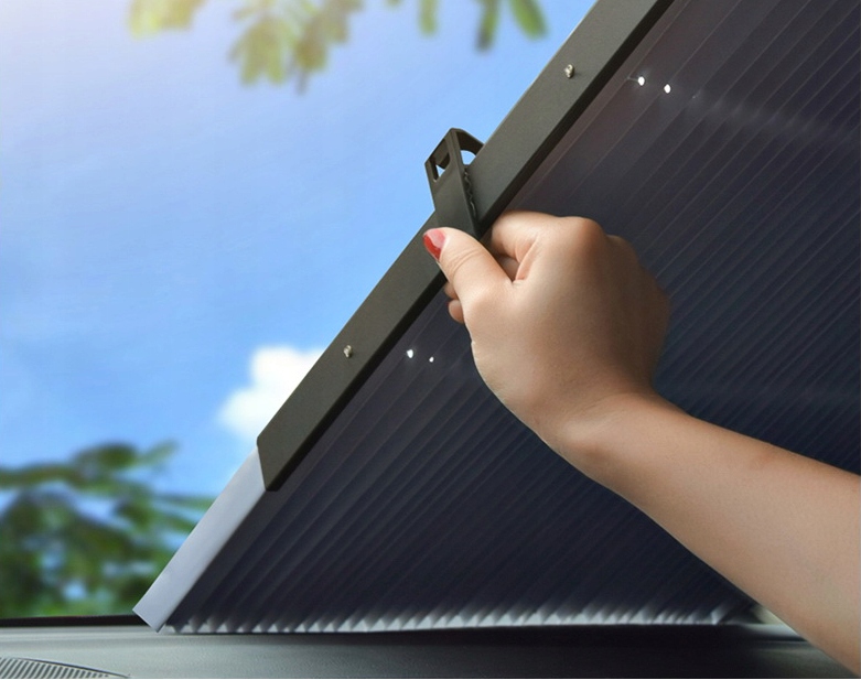 Roleta Żaluzja Przeciwsłoneczna Harmonijka 150x65