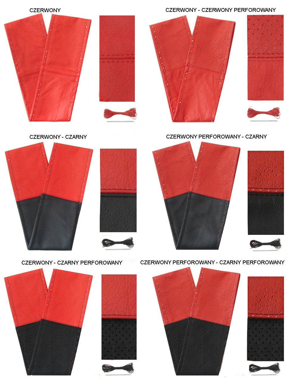 POKROWIEC NA KIEROWNICE ZE SKÓRY BUS VAN SUV TIR