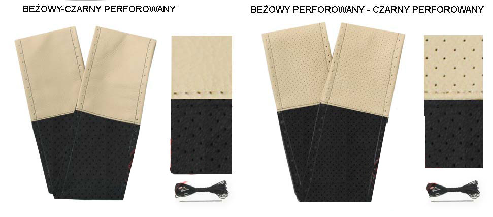 POKROWIEC NA KIEROWNICE ZE SKÓRY BUS VAN SUV TIR