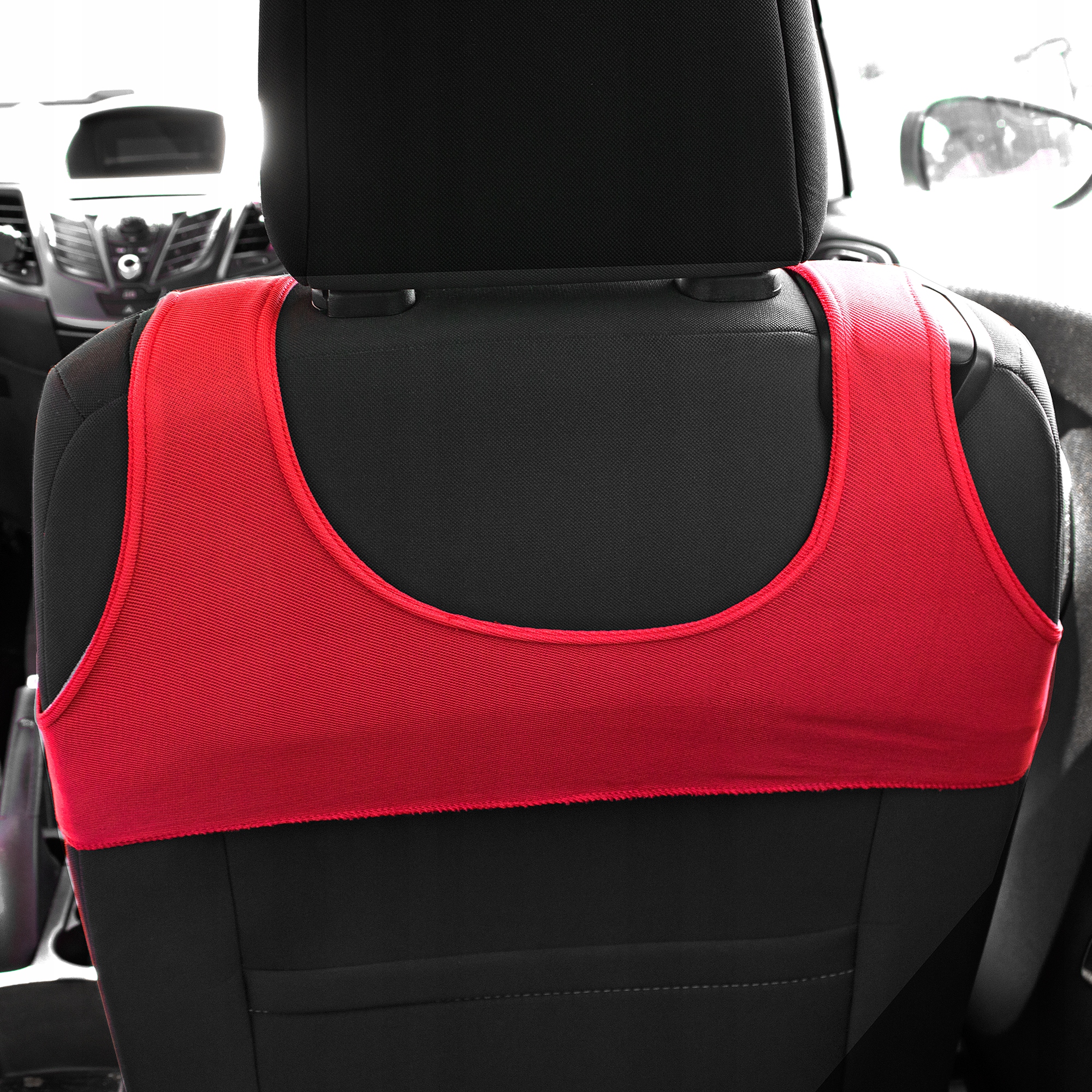 KOSZULKI POKROWCE SAMOCHODOWE TYŁ PRZÓD CZERWONE