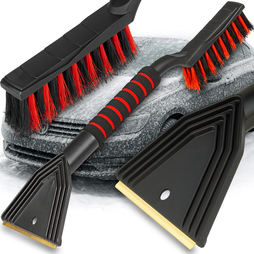 SZCZOTKO SKROBACZKA MOSIĘŻNA 50CM DO SZYB LODU MROZU SZRONU ŚNIEGU