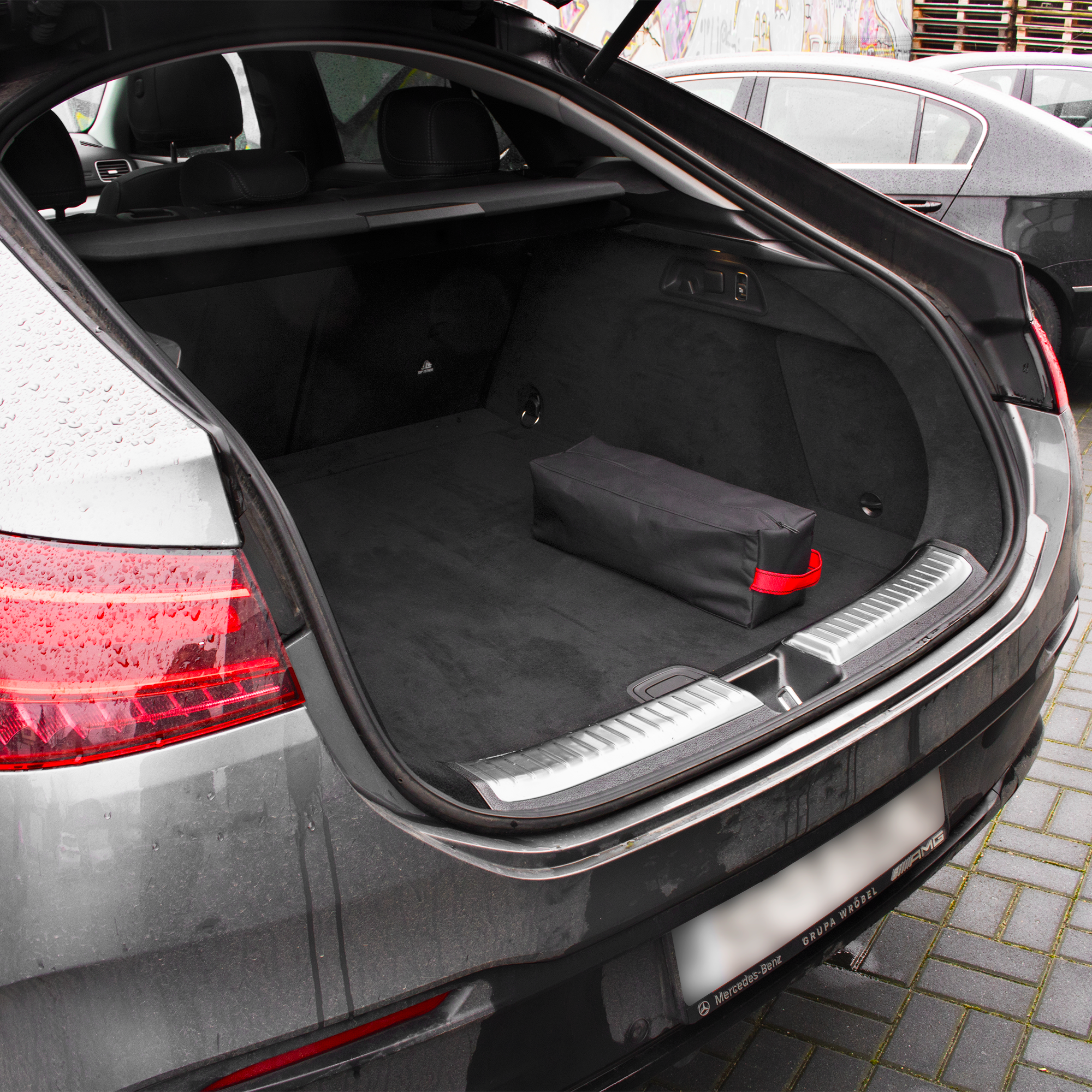 Zestaw Torba Lewarek Podnośnik Trapezowy 2T Klucz Do Kół 17/19/21 Rękawice