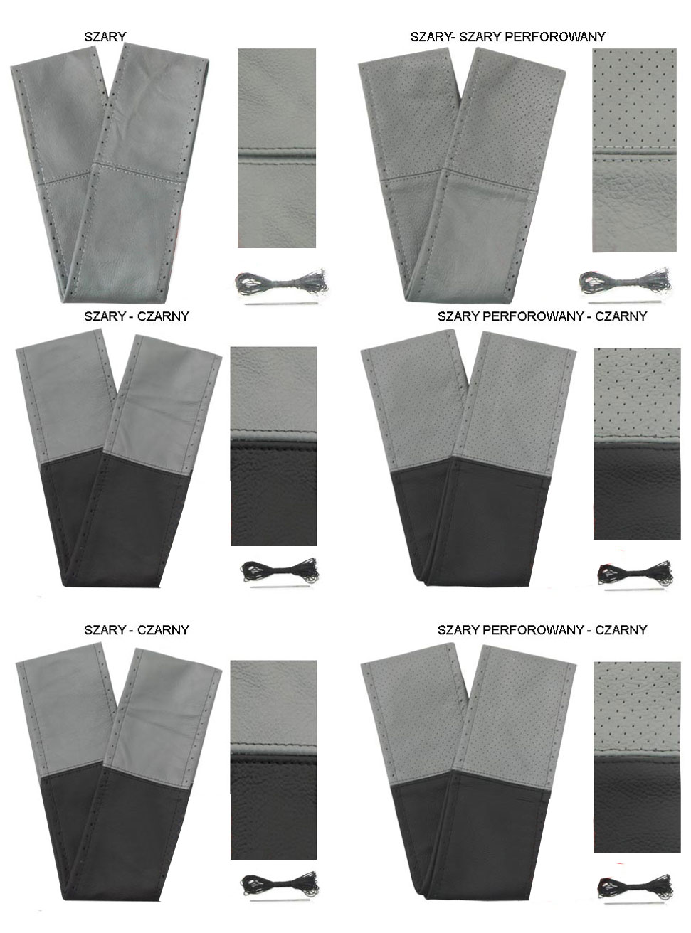 POKROWIEC NA KIEROWNICE ZE SKÓRY BUS VAN SUV TIR