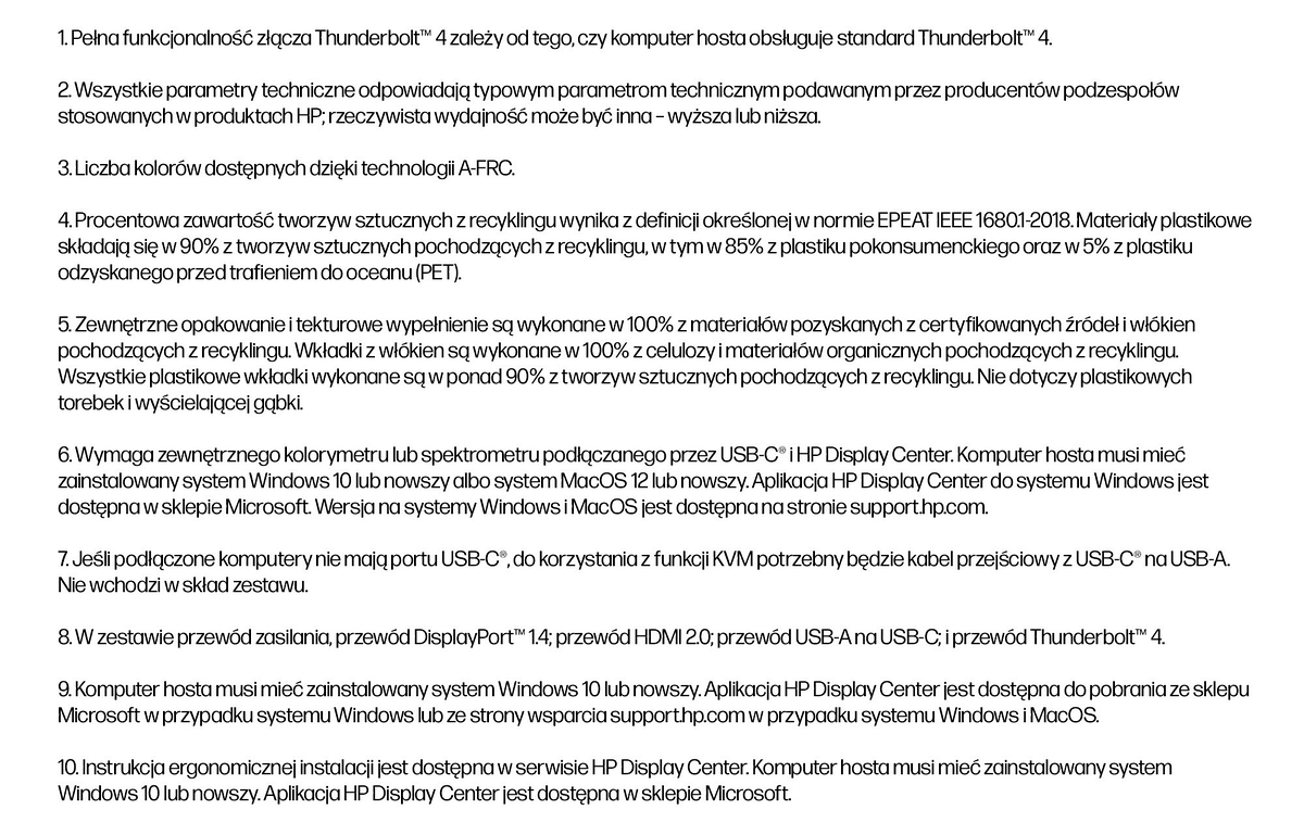 Monitor HP Series 7 Pro 727pm 4K UHD 27 cali IPS Black 3840x2160 HDMI DisplayPort Thunderbolt USB-C VESA pivot kamerka 8K135AA