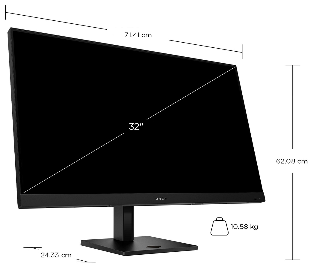 Monitor inteligentny HP OMEN 32x 4K Gaming UltraHD IPS 144Hz HDR 31.5 cali 3840x2160 Google TV HDMI DisplayPort USB-C 99Z68AS