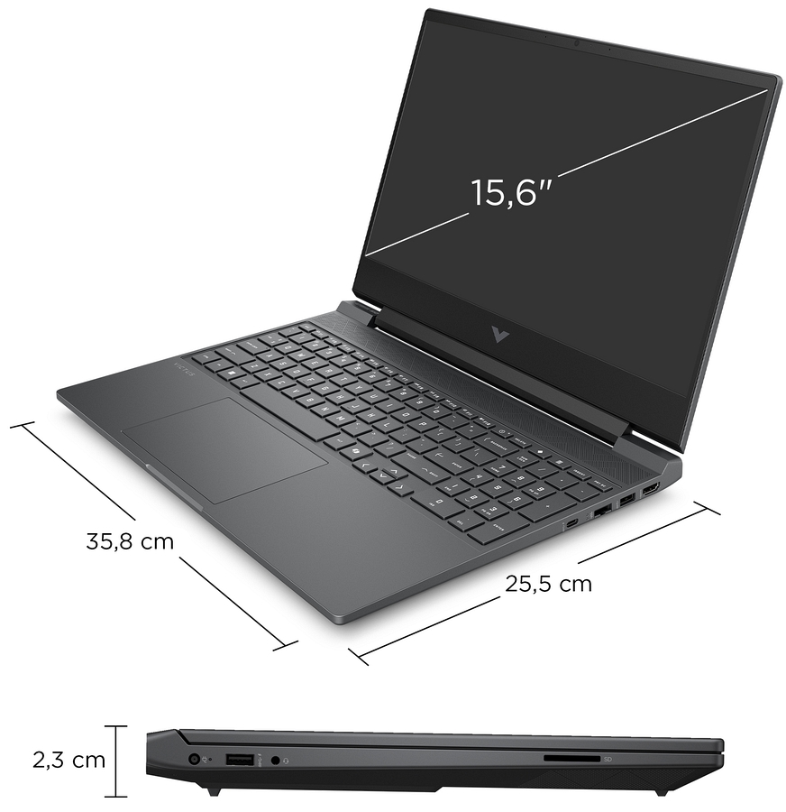 HP Victus Gaming 15 FHD IPS 144Hz Intel Core i5-13420H 8-rdzeni 16GB DDR4 512GB SSD NVMe NVIDIA GeForce RTX 2050 4GB Windows 11