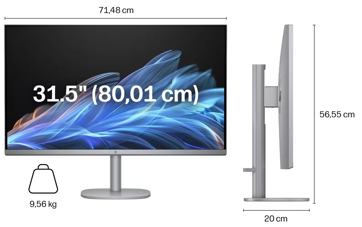 AiO HP OmniStudio X 32 UHD 4K IPS Intel Core Ultra 7 155H 16-rdzeni 32GB DDR5 1TB SSD NVMe NVIDIA RTX 4050 6GB W11 +klaw. i mysz