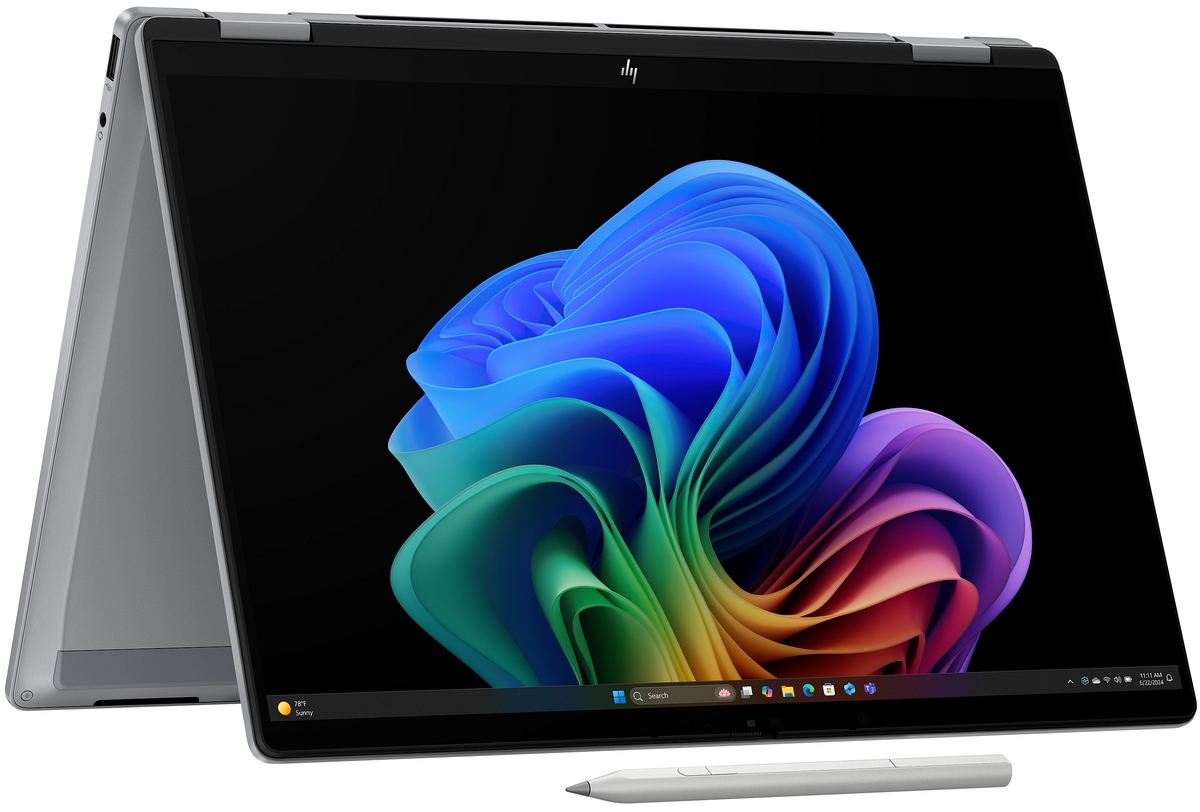 Dotykowy HP OmniBook X Flip 14 Next Gen AI 2K IPS AMD Ryzen AI 5 340 6-rdzeni 16GB LPDDR5x 512GB SSD NVMe Win11 Active Pen