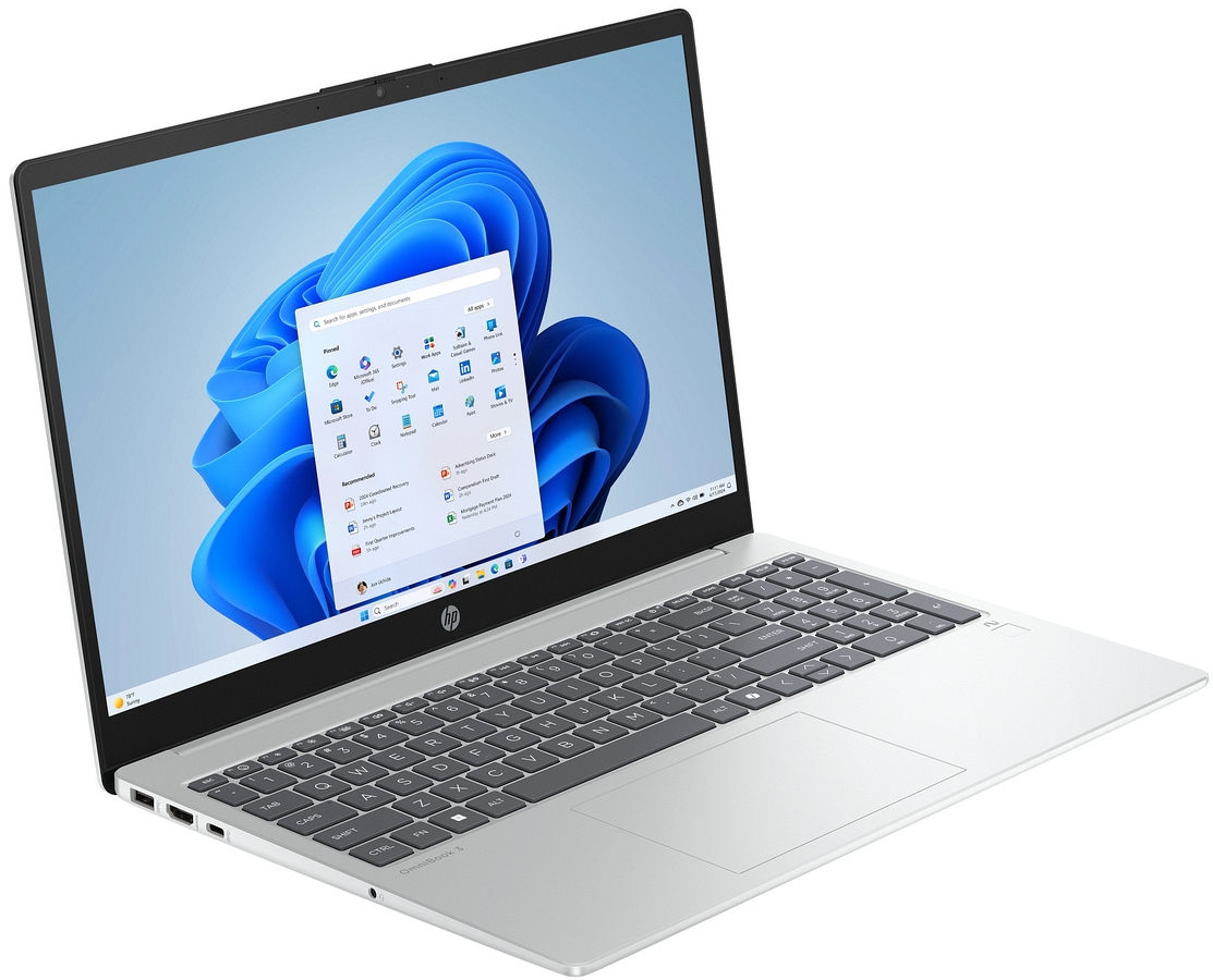 HP OmniBook 3 15 Next Gen AI FullHD IPS AMD Ryzen AI 5 340 6-rdzeni 16GB DDR5 512GB SSD NVMe Windows 11