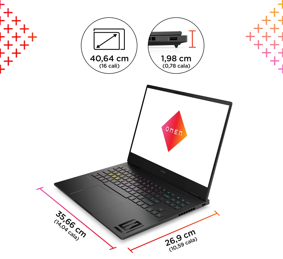 HP OMEN TRANSCEND 16-U0011NW 8R4F2EAR#AKD HP OMEN Transcend 16 WQXGA IPS 240Hz Intel Core i7-13700HX 16-rdzeni 32GB DDR5 1TB SSD NVMe NVIDIA GeForce RTX 4070 8GB Win11