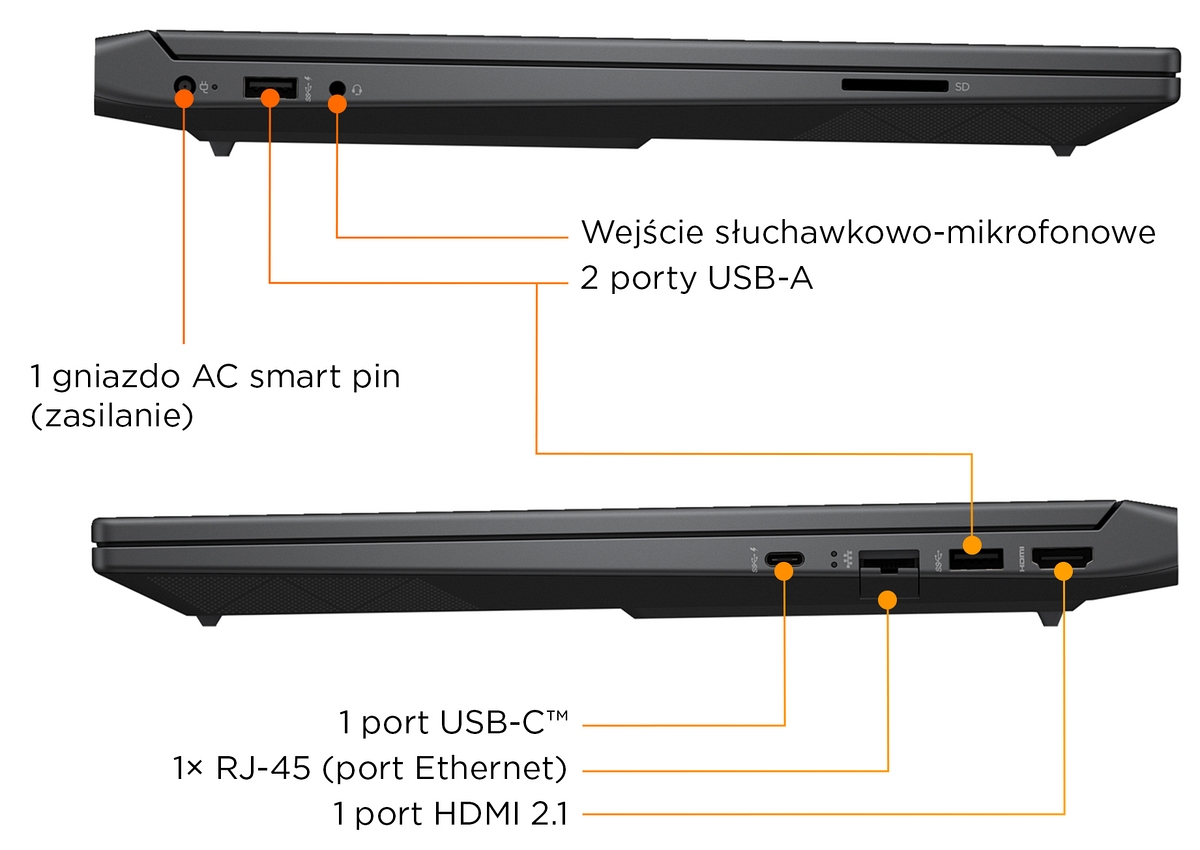 HP Victus Gaming 15 FHD IPS 144Hz Intel Core i5-13420H 8-rdzeni 16GB DDR4 512GB SSD NVMe NVIDIA GeForce RTX 2050 4GB Windows 11