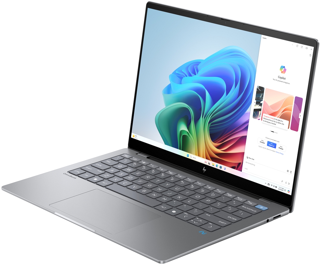 Dotykowy HP OmniBook X 14 2.2K IPS Snapdragon X Elite X1E-78-100 12-rdzeni 16GB LPDDR5x 1TB SSD NVMe Windows 11