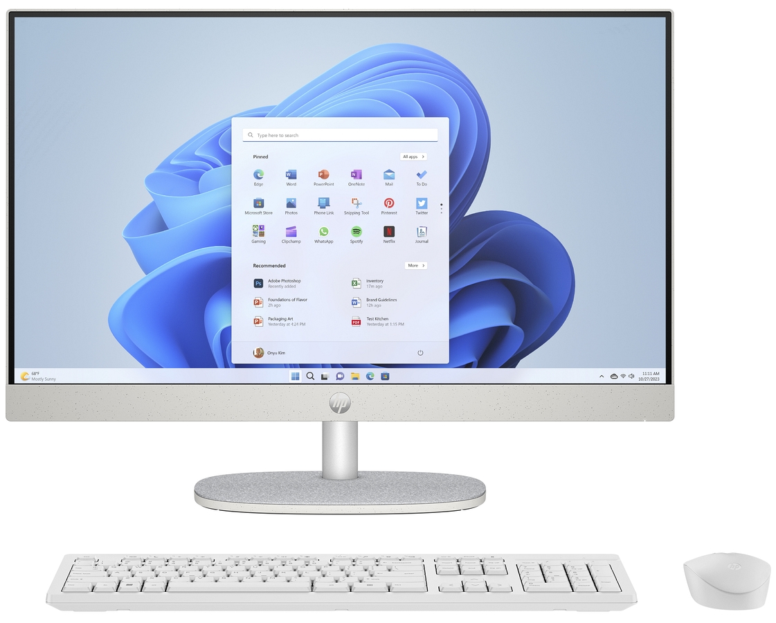 AiO HP 24 FullHD IPS Intel Core Ultra 5 125U 12-rdzeni 8GB DDR5 512GB SSD NVMe Windows 11 + klawiatura i mysz