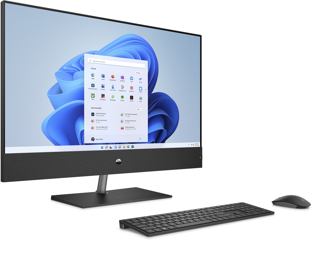 AiO HP Pavilion 32 QHD IPS Intel Core i7-12700T 16GB DDR4 1TB SSD NVMe NVIDIA GeForce GTX 1650 4GB Win11 + klaw., mysz, pilot