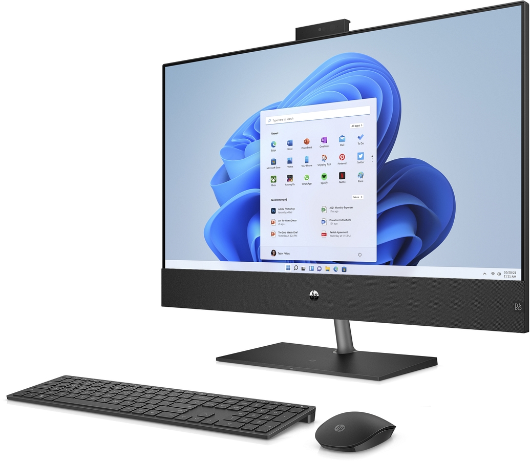 AiO HP Pavilion 32 QHD IPS Intel Core i7-12700T 16GB DDR4 1TB SSD NVMe NVIDIA GeForce GTX 1650 4GB Win11 + klaw., mysz, pilot