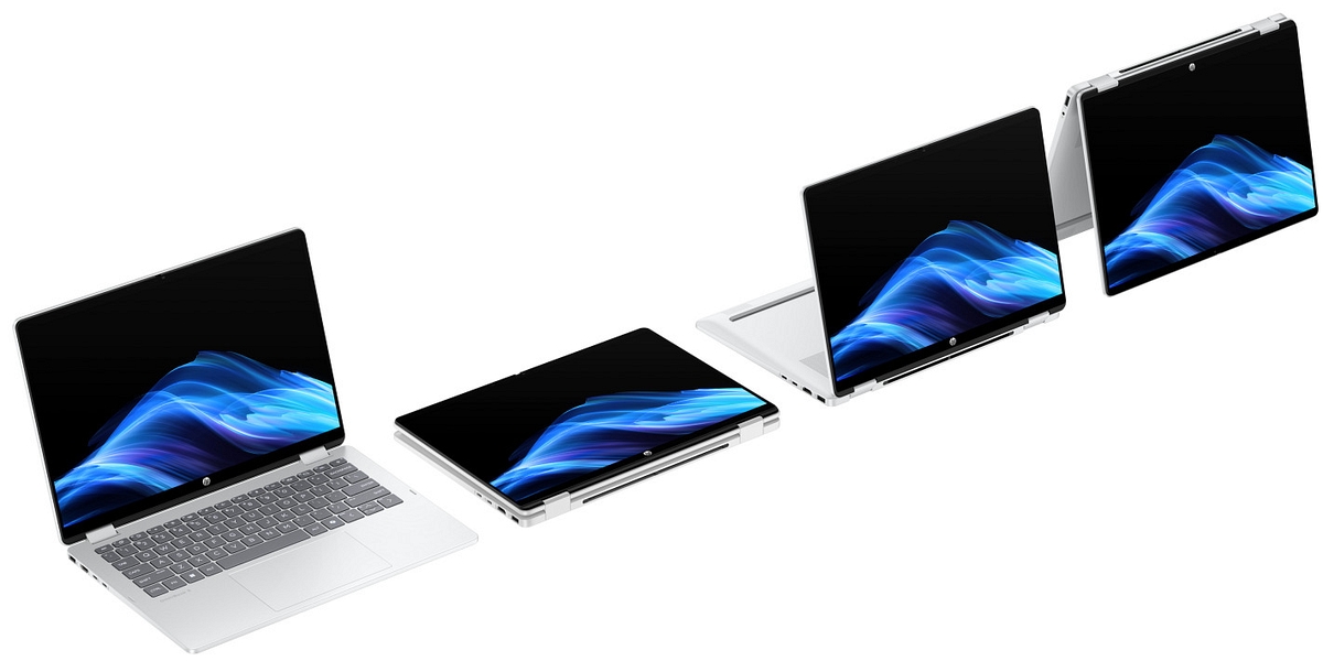 Dotykowy 2w1 HP OmniBook 5 Flip 14 2K IPS Intel Core i7-1355U 10-rdzeni 16GB LPDDR5 512GB SSD NVMe Windows 11 Active Pen