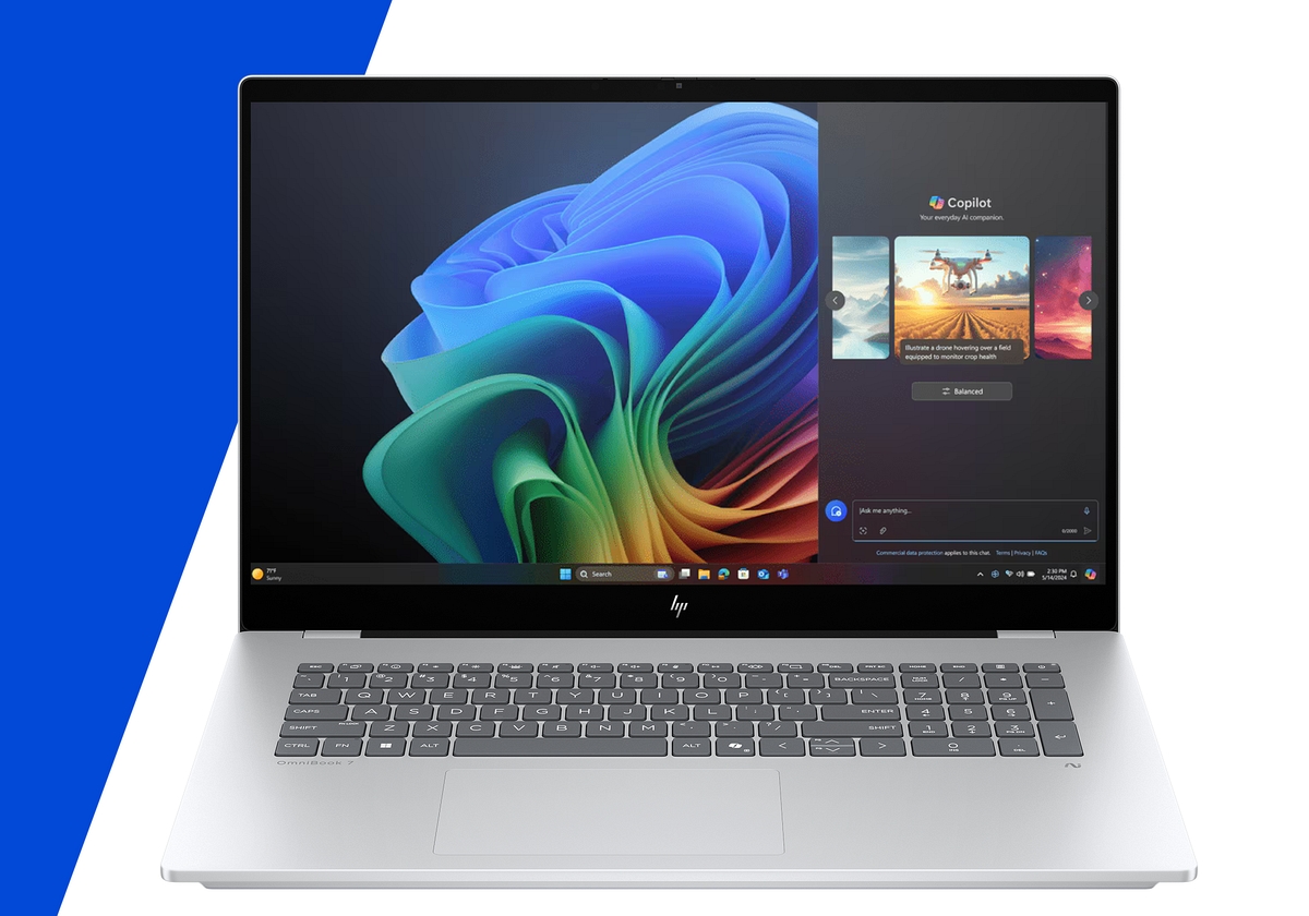 Dotykowy HP OmniBook 7 17" Next Gen AI FullHD IPS Intel Core Ultra 7 258V 8-rdzeni 32GB LPDDR5x 2TB SSD NVMe Windows 11 Pro