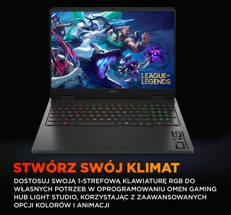 HP OMEN Gaming 16 2K IPS 165Hz Intel Core Ultra 7 255H 16-rdzeni 32GB DDR5 1TB SSD NVMe NVIDIA GeForce RTX 5070 8GB Windows 11