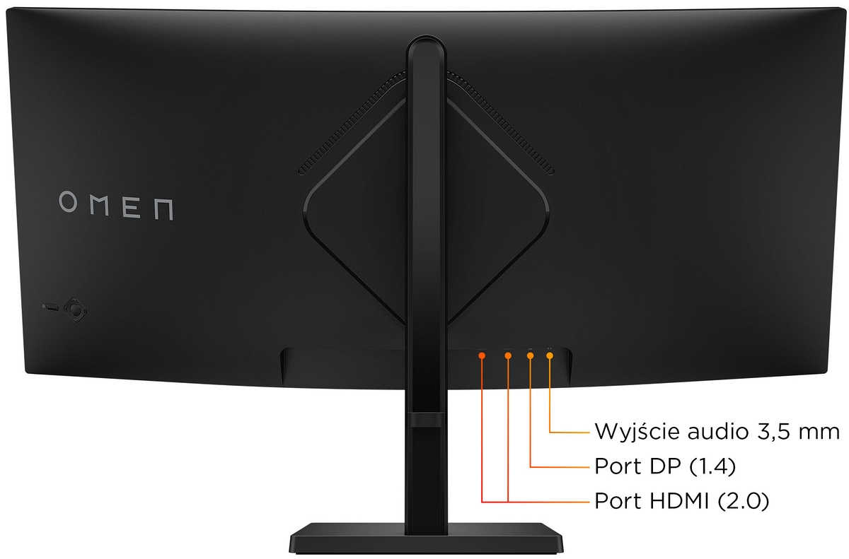 Monitor HP Omen 34c G2 Curved Gaming WQHD VA 180Hz HDR 400 34 cale 3440x1440 HDMI DisplayPort VESA AMD FreeSync