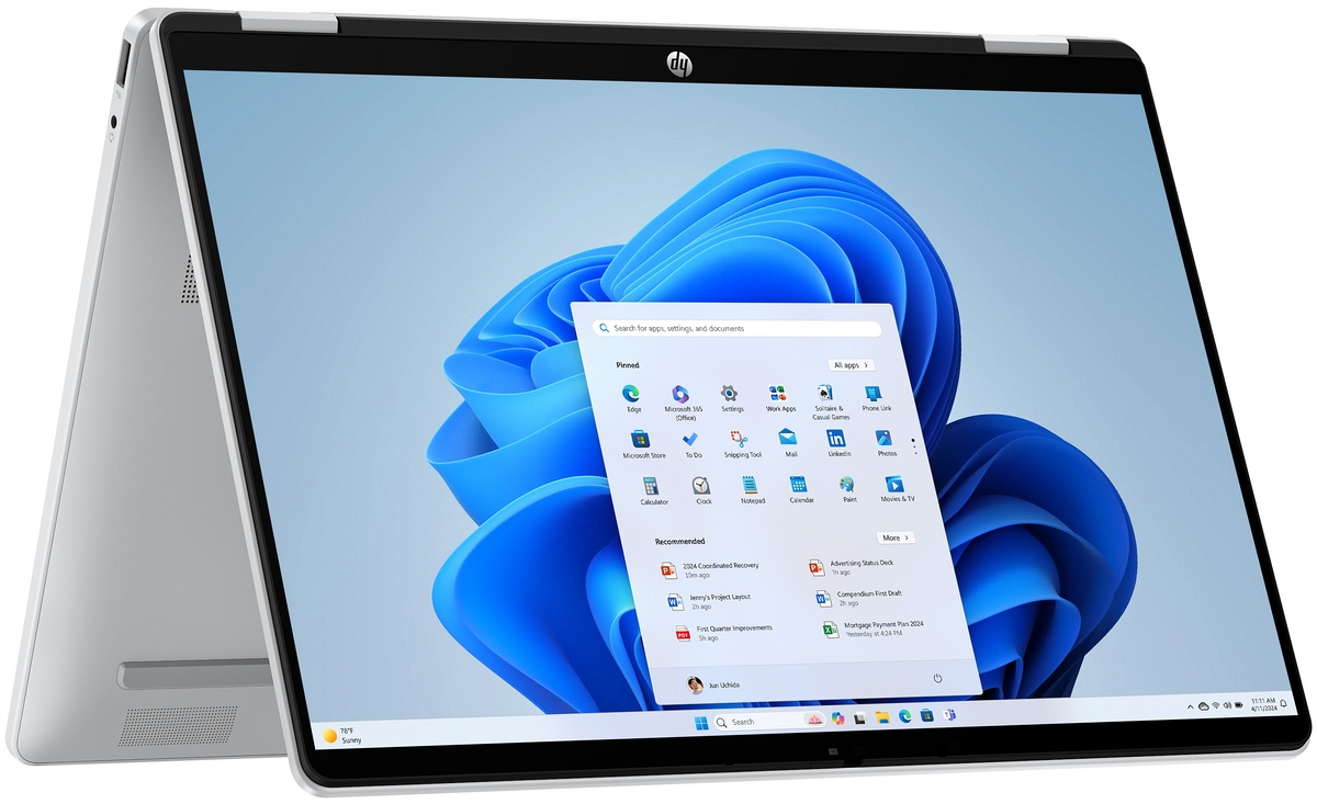 Dotykowy 2w1 HP OmniBook 5 Flip 14 2K IPS Intel Core 7 150U 10-rdzeni 16GB LPDDR5 1TB SSD NVMe Windows 11 Active Pen