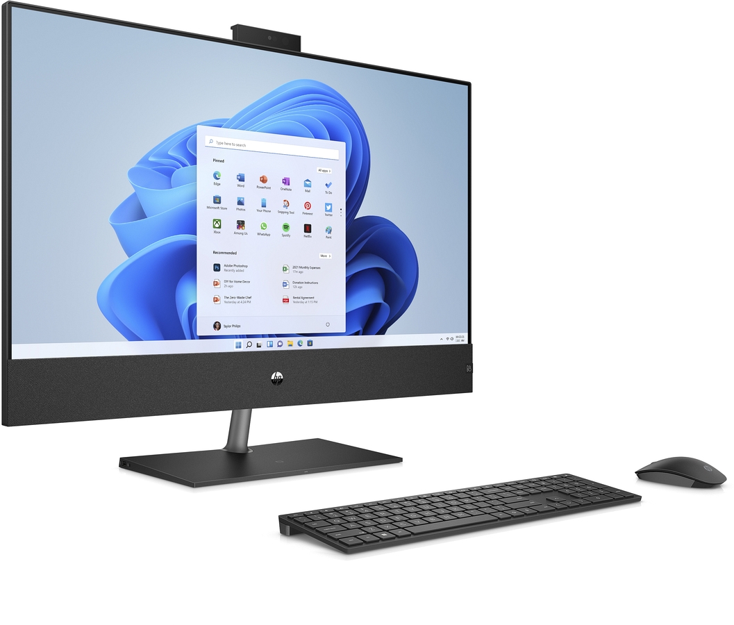 AiO HP Pavilion 32 QHD IPS Intel Core i7-12700T 16GB DDR4 1TB SSD NVMe NVIDIA GeForce GTX 1650 4GB Win11 + klaw., mysz, pilot