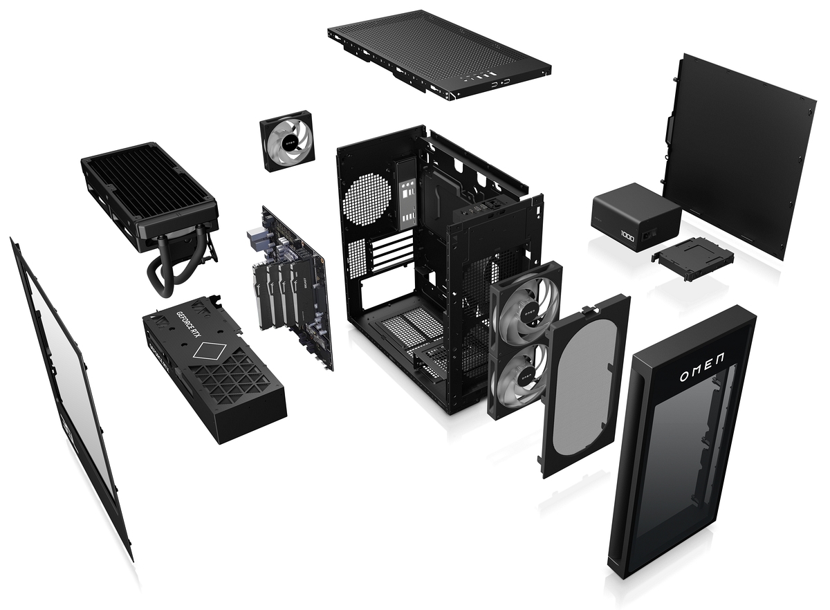 HP OMEN 35L GT16 Gaming PC Intel Core i7-14700F 20-rdzeni 32GB DDR5 RGB 2TB SSD NVMe NVIDIA GeForce RTX 4090 24GB Windows 11