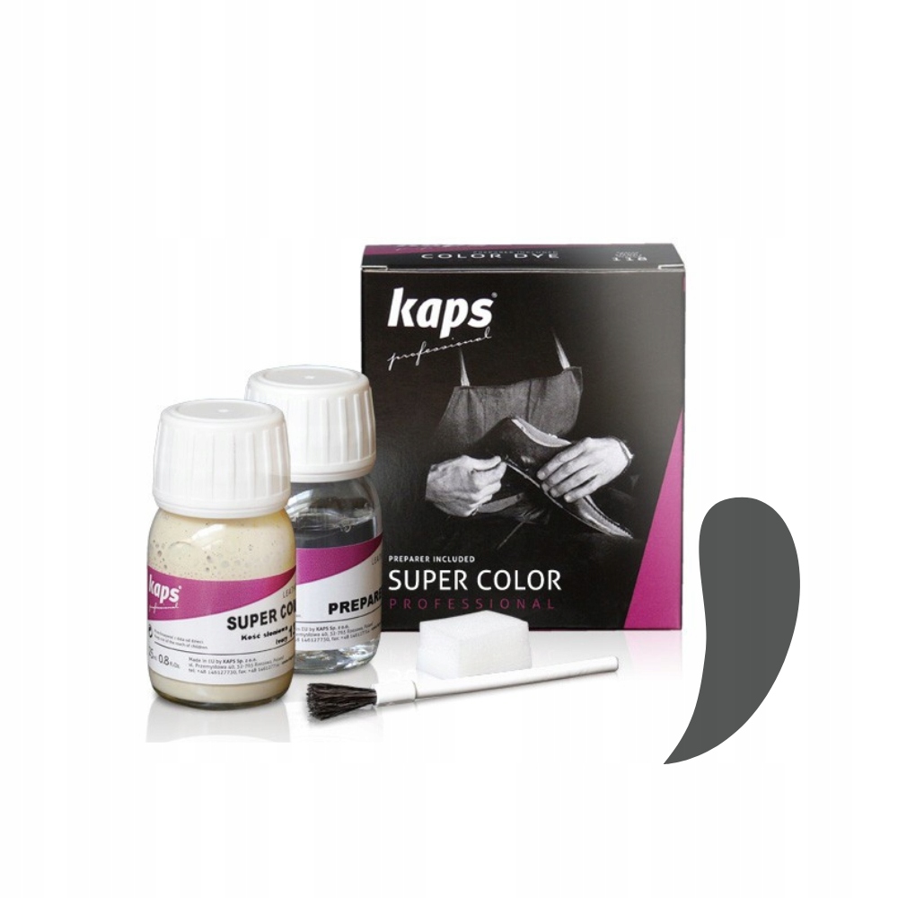 SUPER COLOR 25 ML+ PREPARER 25 ML CIEMNOSZARY - KAPS